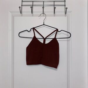 Women's Brown Strappy Top